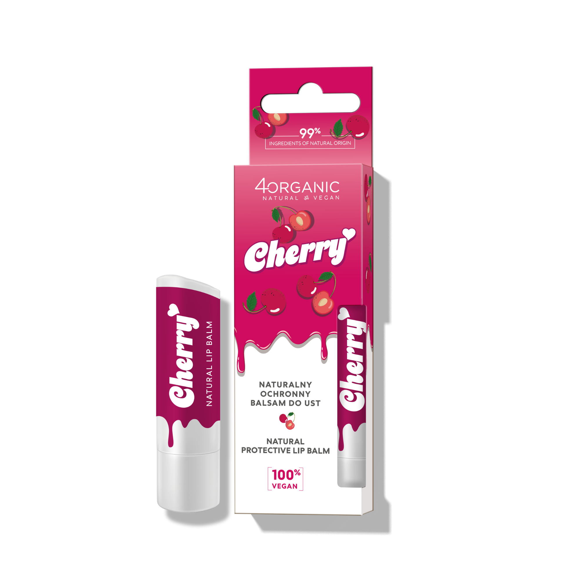 Natural protective lip balm Cherry 5g