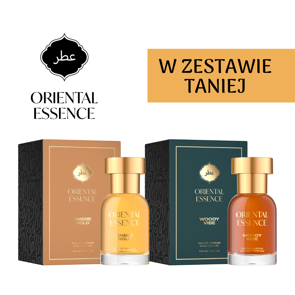 Zestaw wód perfumowanych Oriental Essence Ombre Gold & Woody Vive, 60 ml