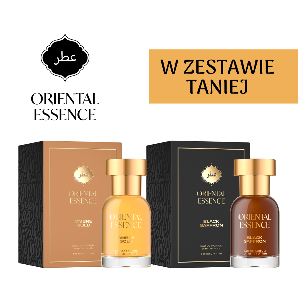 Zestaw wód perfumowanych Oriental Essence Ombre Gold & Black Saffron, 60 ml