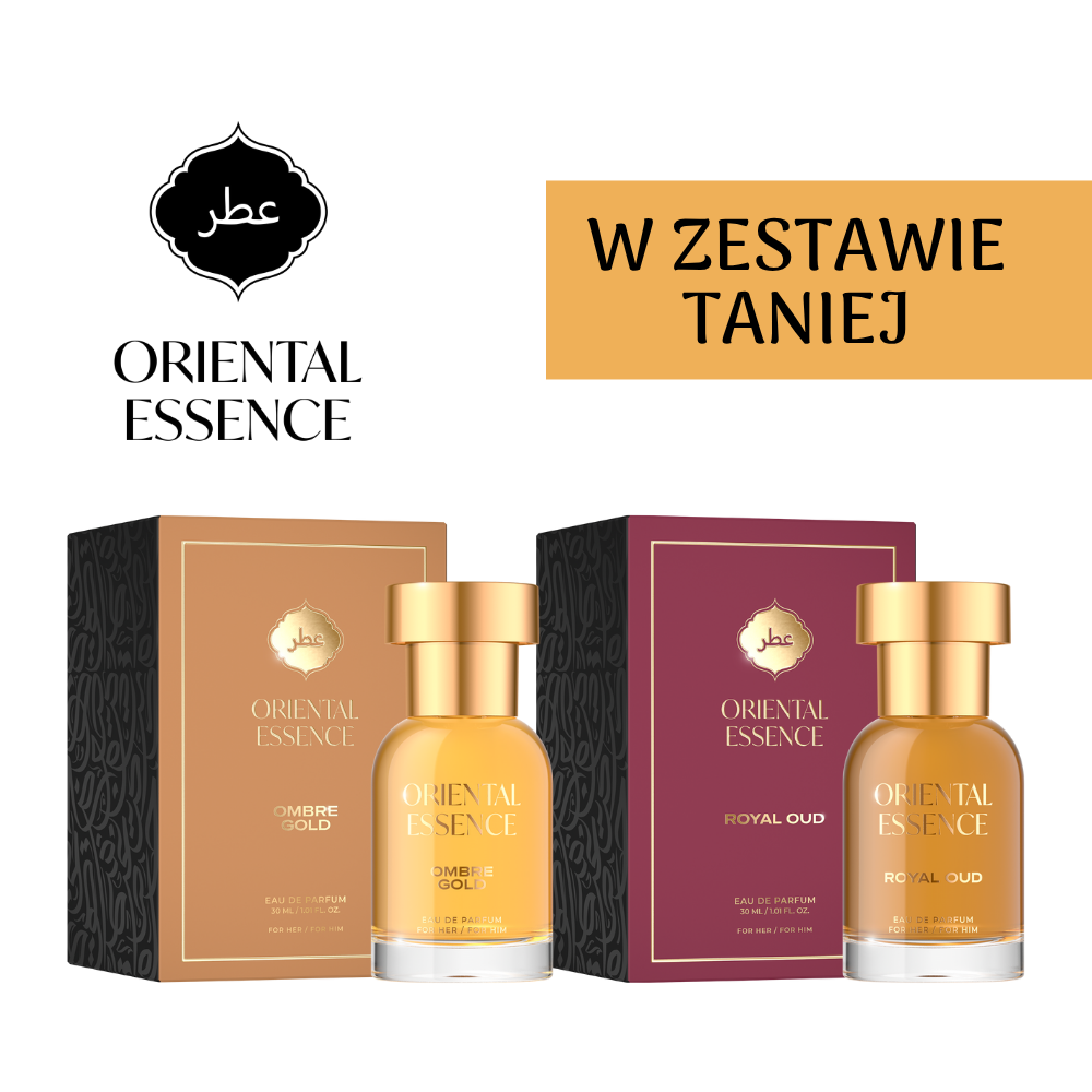 Zestaw wód perfumowanych Oriental Essence Ombre Gold & Royal Oud, 60 ml