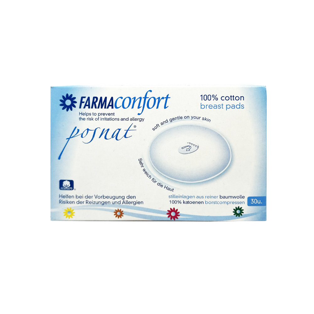 Wkładki laktacyjne z bawełny 100% FarmaConfort, 30 szt.