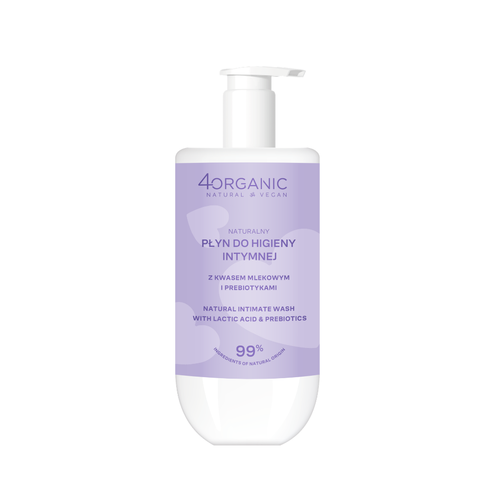 Naturalny płyn do higieny intymnej z kwasem mlekowym i prebiotykami, 300 ml