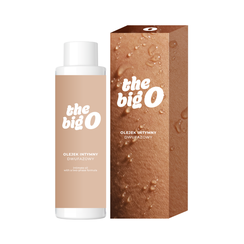 Dwufazowy olejek intymny do masażu THE BIG O, 70ml