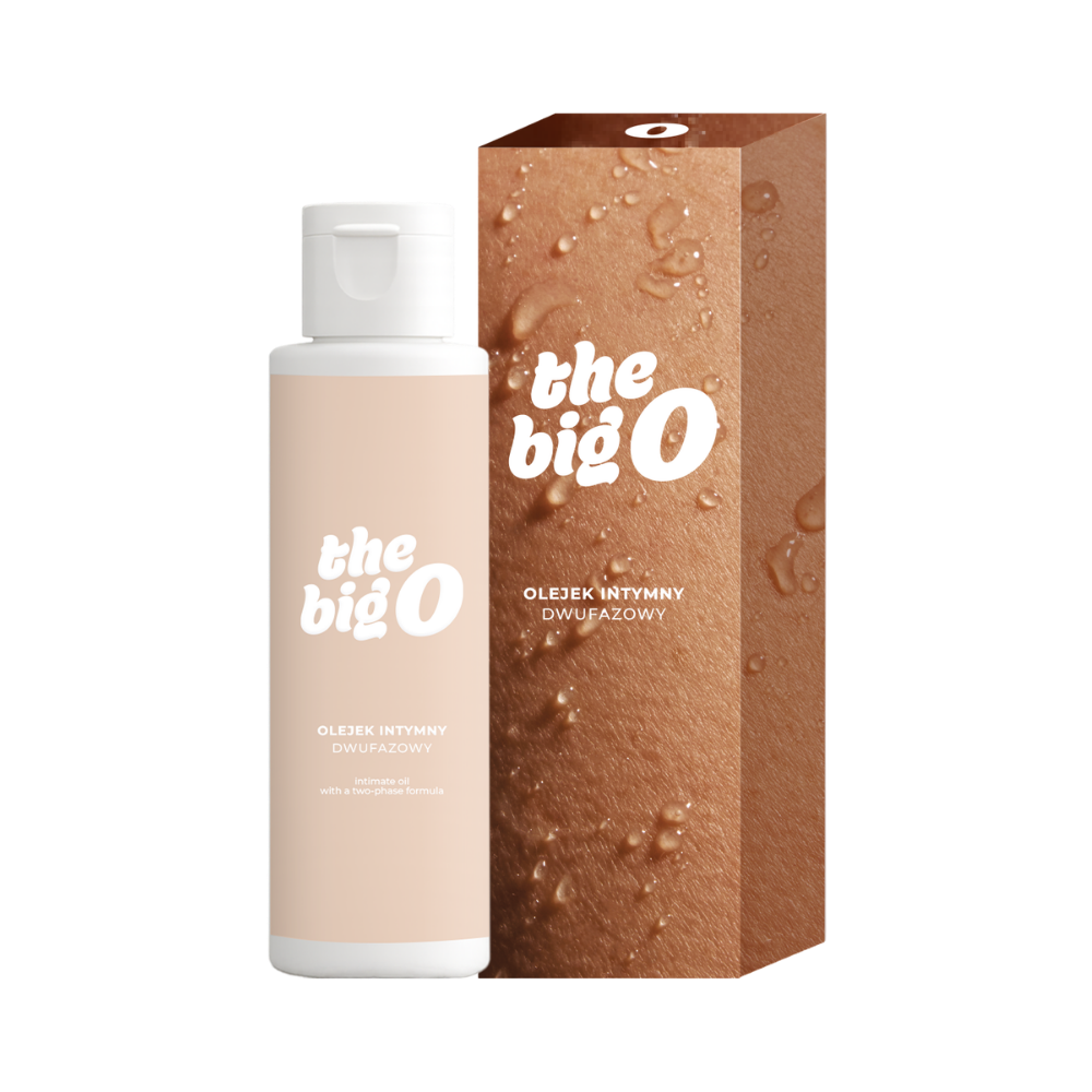 Dwufazowy olejek intymny do masażu THE BIG O, 70ml